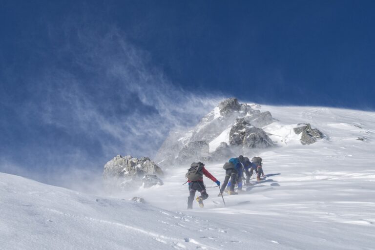 Randonnée montagne hiver